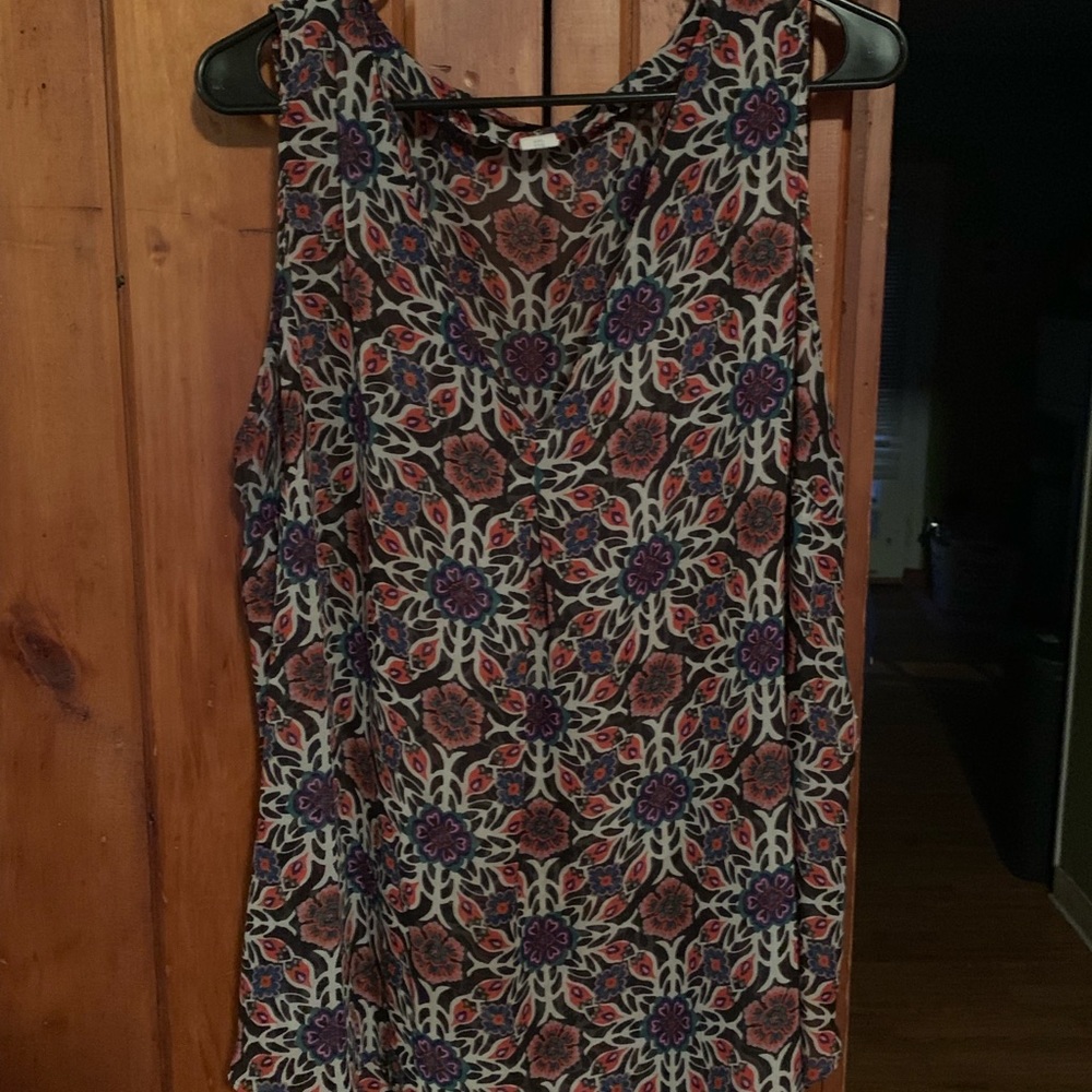 Old Navy funky print tank 2X